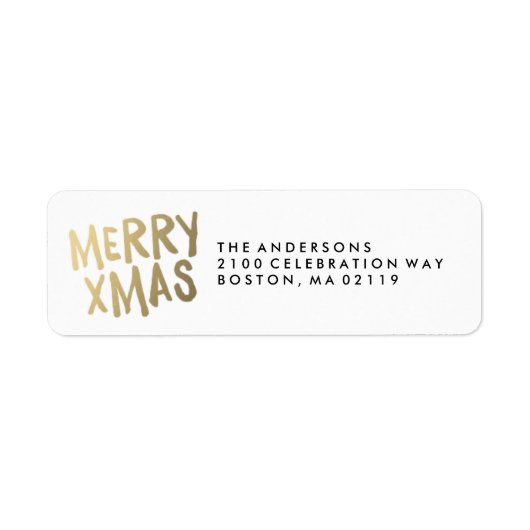 Xmas | Vakantie-Adresetiketten Etiket (Voorkant)