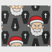 xmas vampire santa claus coffins cadeaupapier (Vlak)
