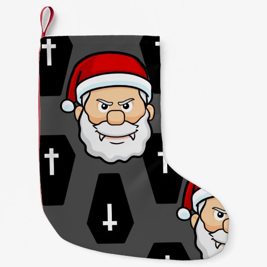 xmas vampire santa claus coffins kleine kerstsok (Voorkant)