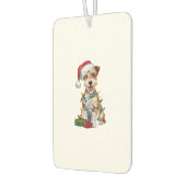 Xmas Verlichting Santa Silky Terrier Hond Kerstmis Luchtverfrisser (Links)