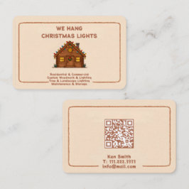 ❄️🤶 Xmas Verlichtingsinstallatie QR Visitekaartje