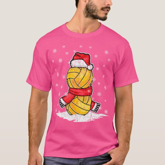 Xmas Wasserball-Bekleidung Co Funny Unisex-Adult W T-shirt (Voorkant)