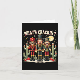 Xmas Westerne Notenkraker Wat is Crackin 'Christma Kaart