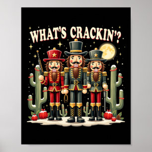 Xmas Westerne Notenkraker Wat is Crackin 'Christma Poster