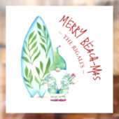 Xmas Window Stickers Tropical Beach-mas (Vel 2)