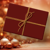 Xmas Wine Solid Color Cadeaupapier