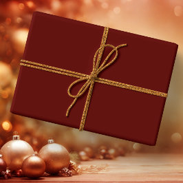 Xmas Wine Solid Color Cadeaupapier