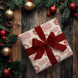 Xmas Wine Solid Color Satijnen Lint