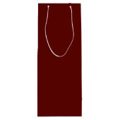 Xmas Wine Solid Color Wijn Cadeautas (Achterkant)