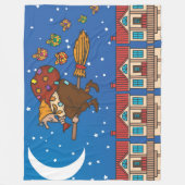 xmas Witch Befana blanket Fleece Deken (Voorkant)
