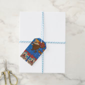 xmas witch Befana Cadeaulabel (Met Touw)