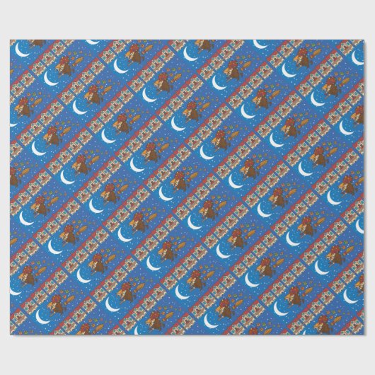 xmas witch Befana Cadeaupapier (Vlak)