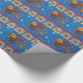 xmas witch Befana Cadeaupapier (Hoek)