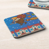 xmas witch Befana Drankjes Onderzetter (Linkerzijde)