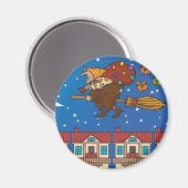 xmas witch Befana Magneet (Voorkant / Achterkant)