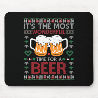 Xmas Wonderful Time For A Beer Ugly Christmas S  Muismat