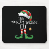 Xmas World's Tallest Elf Matching Family Group Chr Muismat (Voorkant)