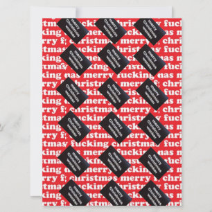 Xmas Wrapping Paper voor die wandelaar in je leven Feestdagenkaart