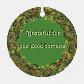 XMas Wreath Zero Point Snooker Club Metalen Ornament (Achterkant)