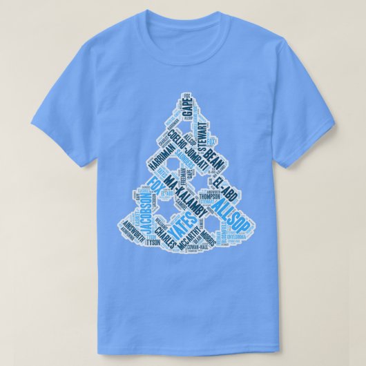 XMAS Wycombe Wanderers kerstboom T-shirt (Design voorkant)
