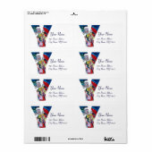 XMAS Y BRIEF/SANTA CLAUS MET VIOLIN MONOGRAM ETIKET (Full Sheet)