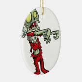 xmas zombie santa claus keramisch ornament (Rechts)