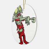 xmas zombie santa claus keramisch ornament (Links)