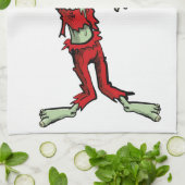 xmas zombie santa claus theedoek (Gevouwen)