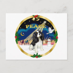 Xmas Zonsopgang - Tri Color Cavalier King Charles Feestdagenkaart