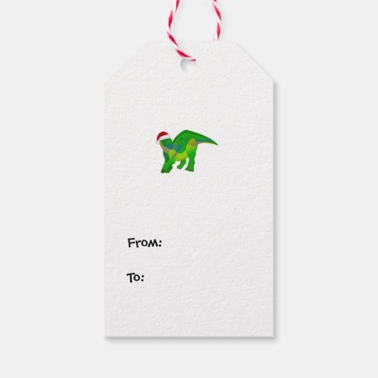 Xmasaurs Cadeaulabel (Achterkant)