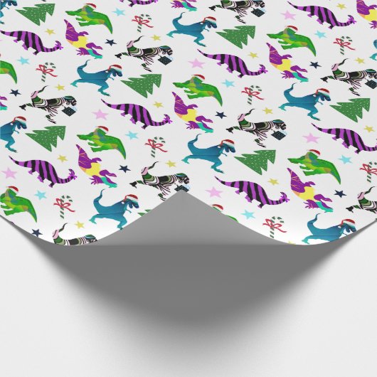 Xmasaurs Cadeaupapier (Hoek)