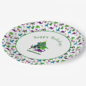 Xmasaurs Papieren Bordje (Gekanteld)