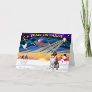 XmasSunrise - Saint Bernard 1 Feestdagen Kaart