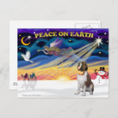 XmasSunrise - Saint Bernard 1 Feestdagenkaart (Voorkant / Achterkant)