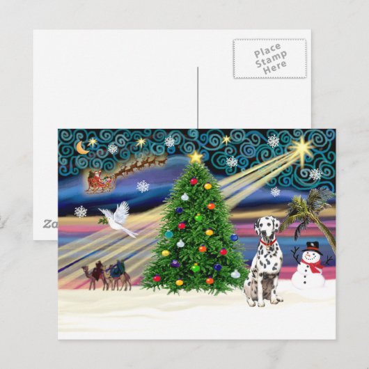 XmsMagic-Dalmatisch Briefkaart (Voorkant / Achterkant)