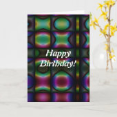 XO Abstracte digitale kunst, Birthday Kaart (Gele Bloem)