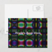 XO Abstracte digitale kunst, 's Werelds beste moed Briefkaart (Voorkant / Achterkant)