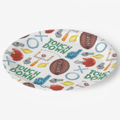 XO Football seizoen touchdown eerste down achterkl Papieren Bordje (Gekanteld)