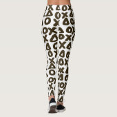 XO geometrische markeringstekens Leggings (Achterkant)