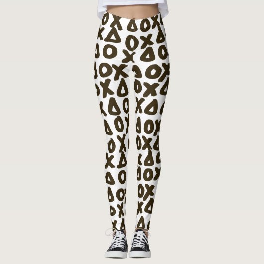 XO geometrische markeringstekens Leggings (Voorkant)