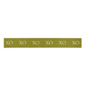 XO Gold Ribbon Grosgrain Lint (Voorkant)