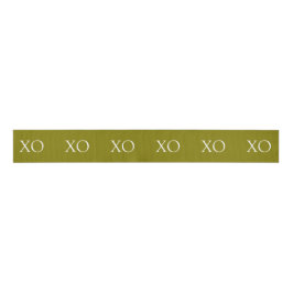 XO Gold Ribbon Grosgrain Lint