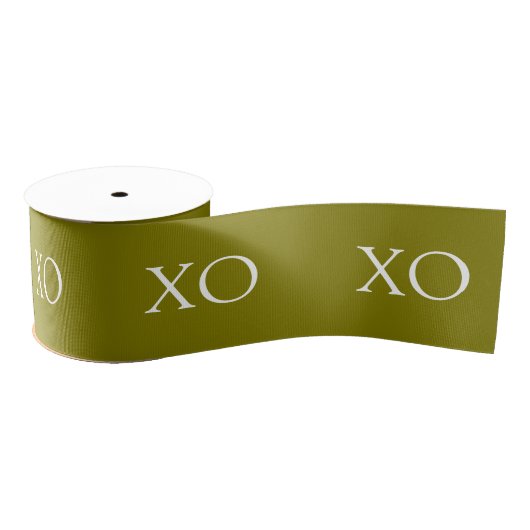 XO Gold Ribbon Grosgrain Lint (Spoel)