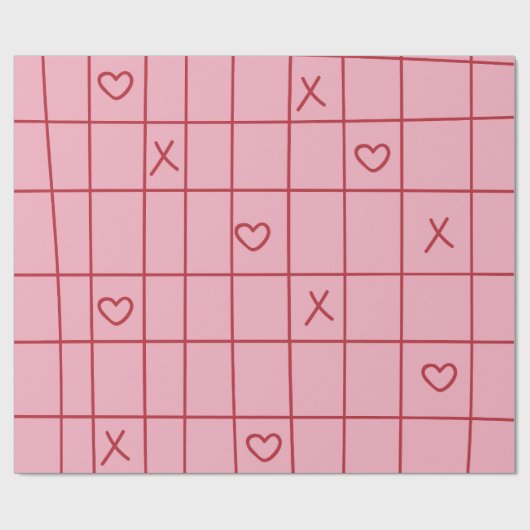 XO Hartjes Cadeaupapier (Vlak)