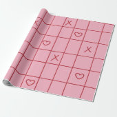 XO Hartjes Cadeaupapier (Uitgerold)