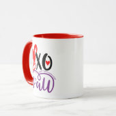 XO Hearts Valentijnsdag Coffee Mok Design (Voorkant links)
