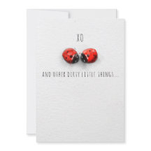 XO HUGS AND KISSES BUGS VERSION 2 Valentijn card