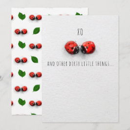 XO HUGS AND KISSES BUGS VERSION 2 Valentijn card Bedankkaart