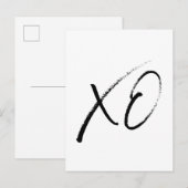 XO-kussen en -kussens Briefkaart (Voorkant / Achterkant)