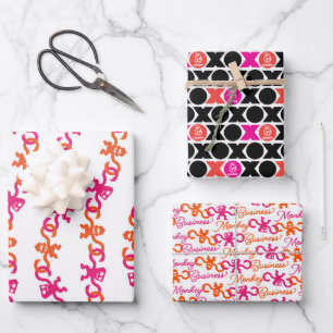 XO Monkey Business Inpakpapier Vel